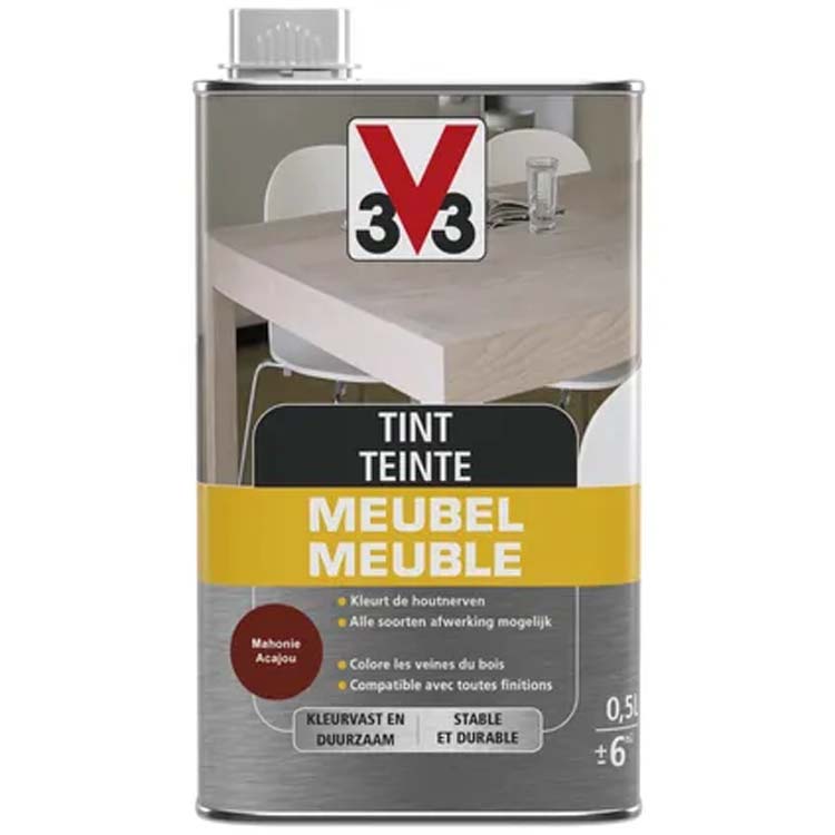 V33 abat-jour meuble déco acajou mat 0,5l