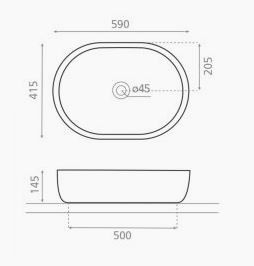 Meuble de salle de bain Country 80 cm chêne - vasque en saillie