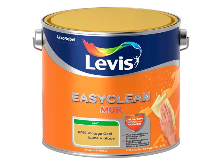 Levis Easyclean muur mat vintage geel 2,5L