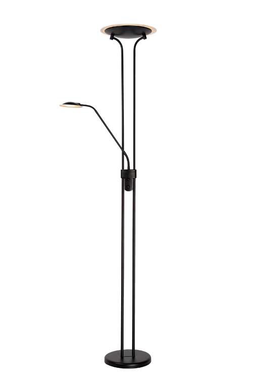 Lucide CHAMPION-LED - Leeslamp - Ø 25,4 cm - LED Dimb. - 1x20W 3000K - Zwart