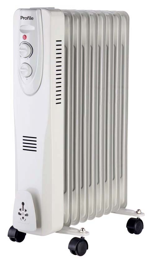 Radiateur d'huile eveline 2000 watt blanc