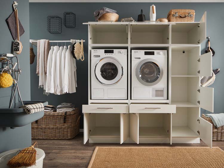 Armoires de machine à laver - Decowash - blanc - set 13 - 67,5X185X200