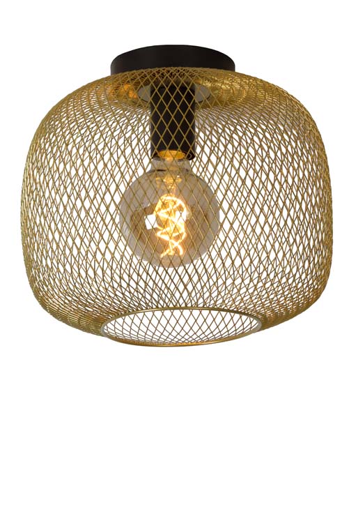 Lucide MESH - Wandlamp - Ø 30 cm - E27 - Mat Goud