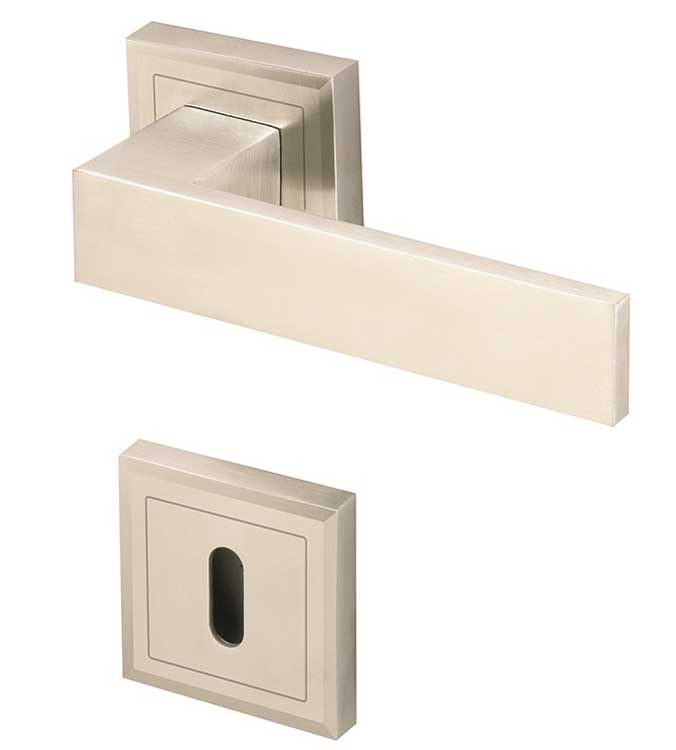 Poignée de porte linea square inox-look mod.53