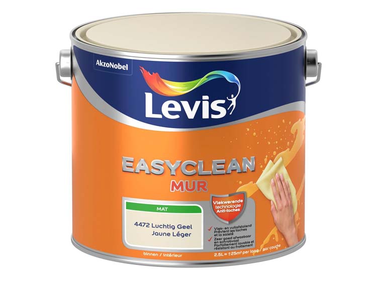 Levis Easyclean muur mat luchtig geel 2,5L