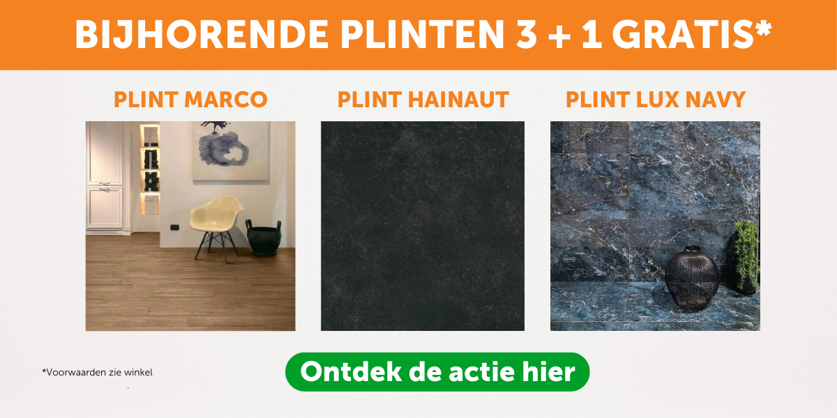 Bijhorende plinten 3 + 1 gratis*