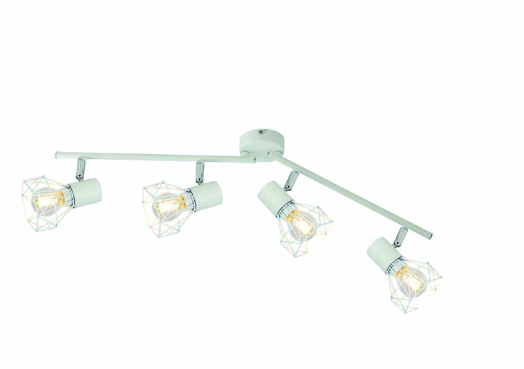 Spot de plafond blanc cage 4xE14 max40W