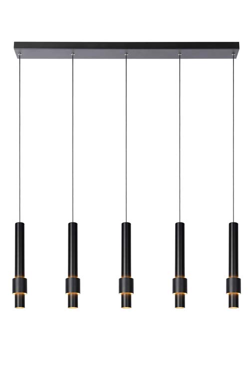 Lucide MARGARY - Suspension - LED Dim. - 5x4,2W 2700K - Noir