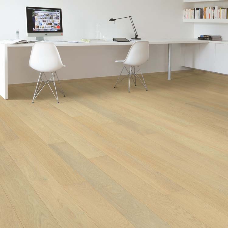 Échantillon Quick-Step parquet compact Chêne Lily blanc extra mat