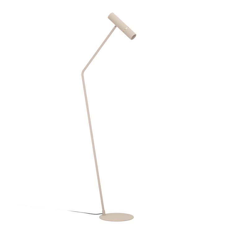 Vloerlamp - staal - dimbaar - GU10 - 4.7W - incl lamp - zand - 345 lumen - 3000K