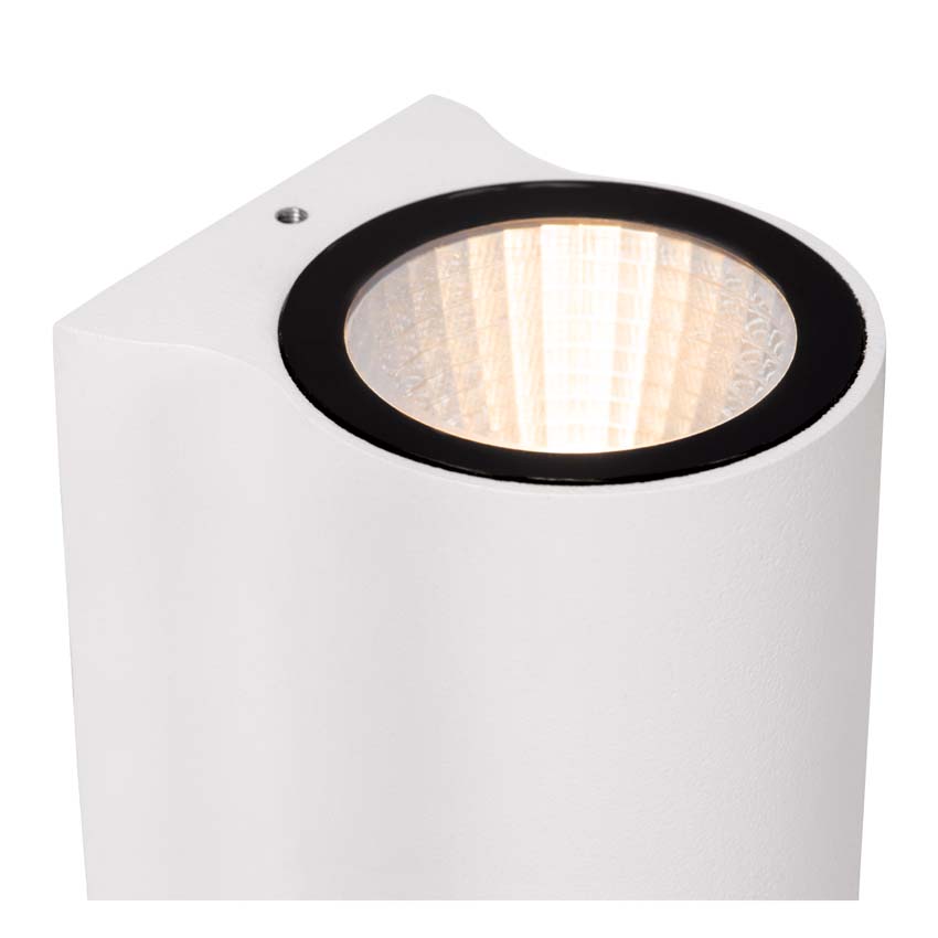 Lucide AKRA - Applique murale Intérieur/Extérieur - LED - 1x6W 2700K - IP54 - Blanc