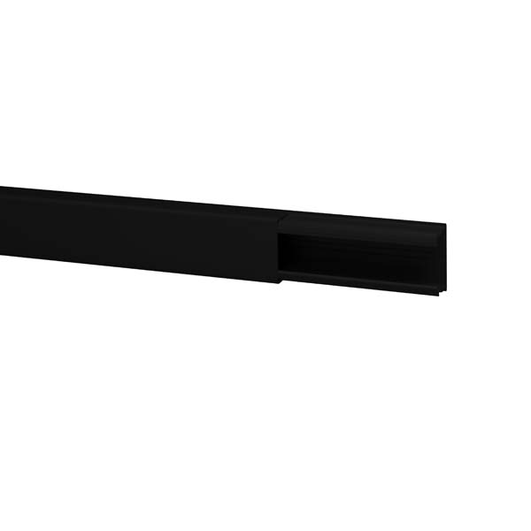 Cache câble moulure DLP noir 32x12,5mm L 2,1m
