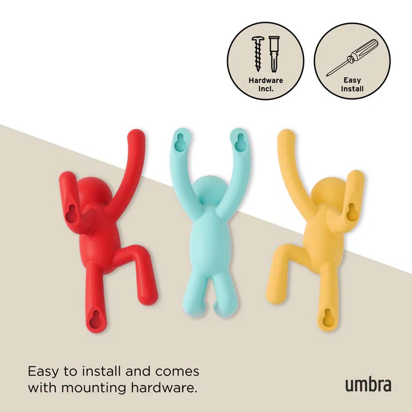 Wandhaken Umbra Buddy set 3-delig multicolor