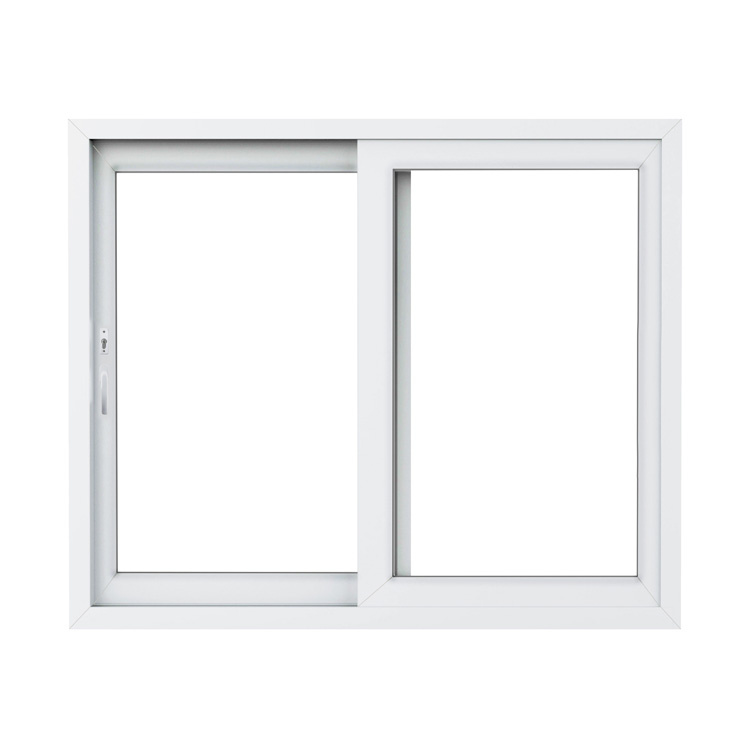 Fenêtre coulissant double PVC blanc avec cylindre L1800 x H2100mm