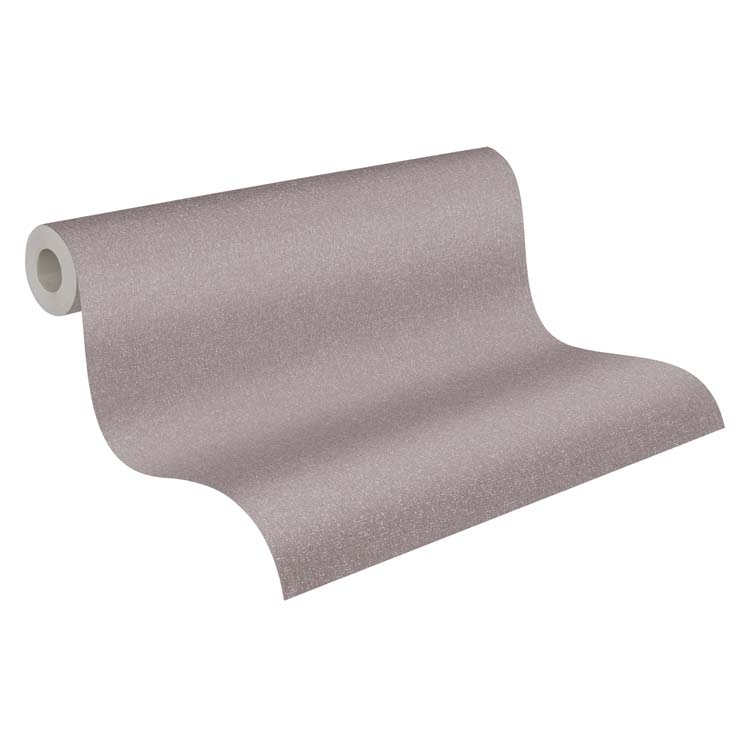 Vinyle mousse sur papier peint intissé 0,53x10m uni gravier taupe