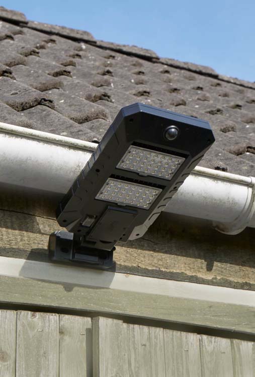 Solar spot Padua met bewegingssensor zwart 1000 lumen