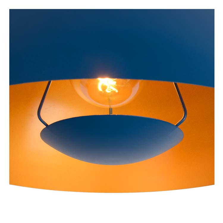 Hanglamp petrol blauw 40W E27