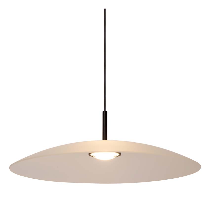 Lucide Premium MENGA - Hanglamp - Ø 60 cm - LED Dimb. - 1x18,6W 2700K - Opaal