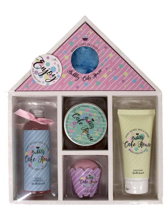 Bain set cadeau Cake House 6 pièces vanille