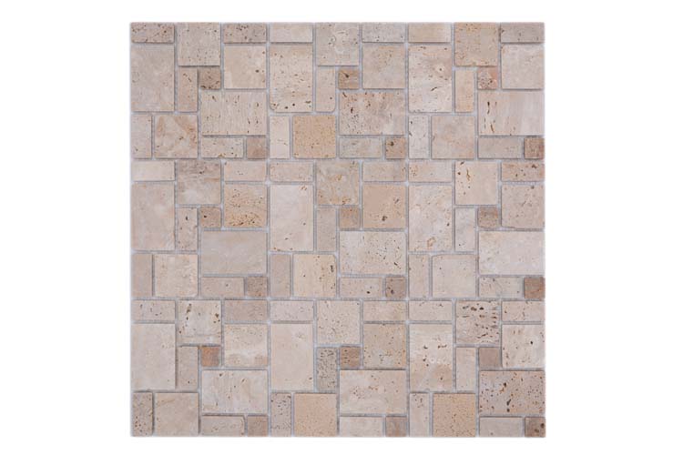 Mosaïque combi mix beige 30,5 x 30,5 cm