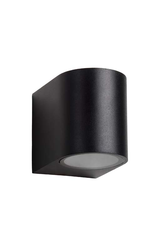 Wandspot Buitenverlichting - led Dimbaar - GU10 - 1x5W 3000K - IP44 - Zwart