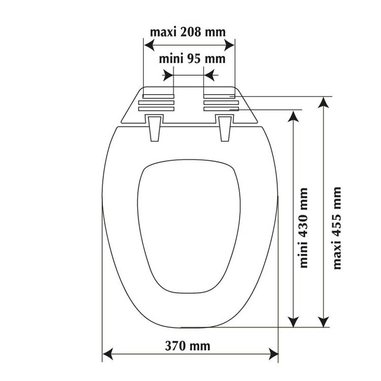 Wc-bril Baccara antraciet