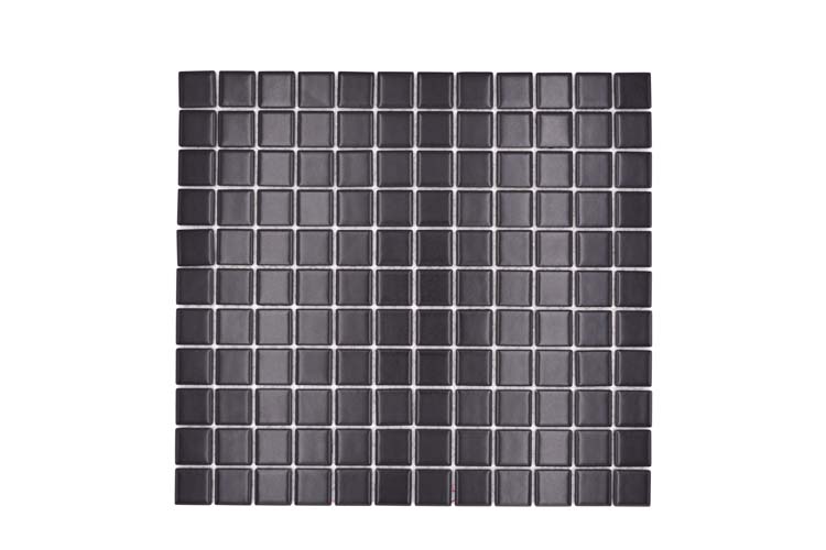 Mosaïque Classic noire mat 32,6 x 30 cm