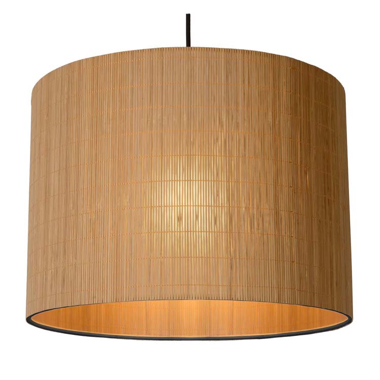 Lucide MAGIUS - Hanglamp - Ø 42 cm - 1xE27 - Licht hout