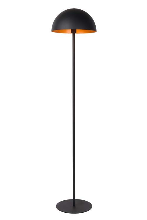 Lucide SIEMON - Lampadaire - Ø 35 cm - 1xE27 - Noir