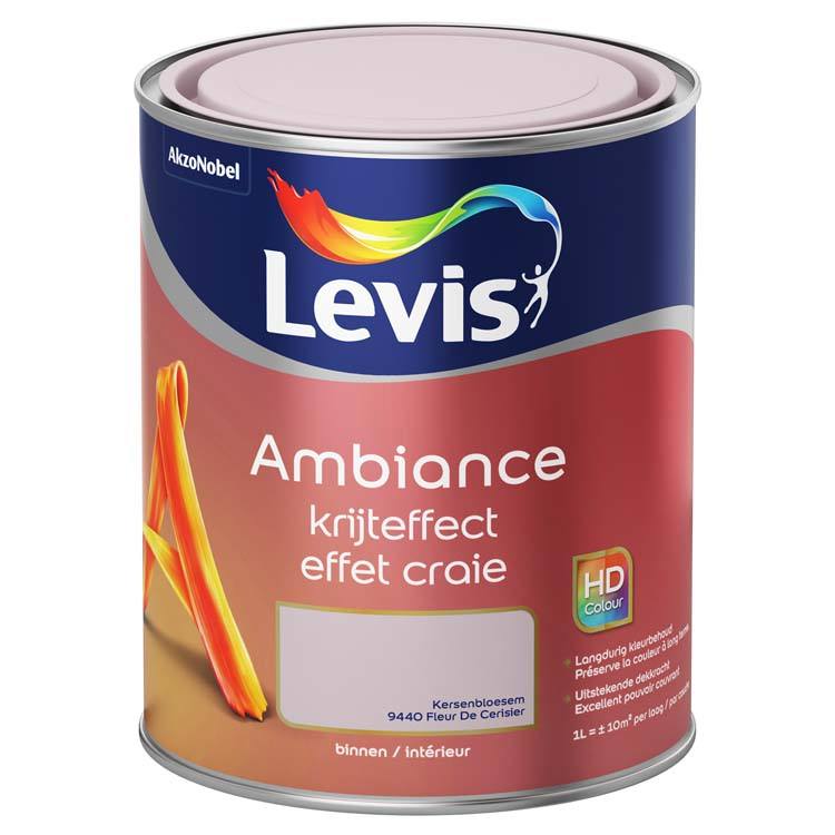 Levis peinture Ambiance effet craie 1l fleur de cerisier