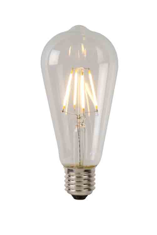 LED BULB - Filament lamp - Ø 6,4 cm - Dimb - E27 - 1x5W - Trans