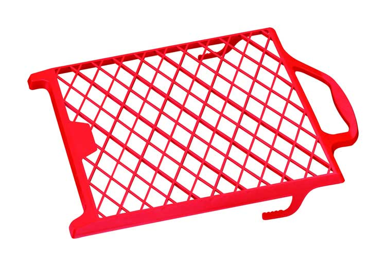 Grille 27x29cm plastique rouge