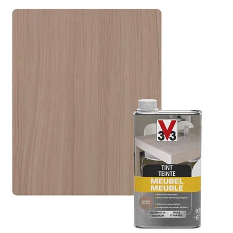 V33 abat-jour meuble déco gris clair mat 0,5l