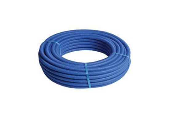 Tube multicouche 16/2 avec gaine 50m bleu