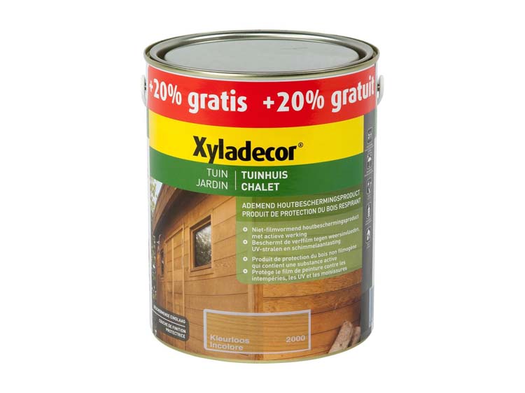 Xyladecor lasure bois chalet 2,5l + 0,5l incolore