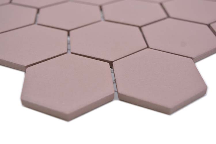 Mozaïek hexagon roze 32,5 x 28,1 cm