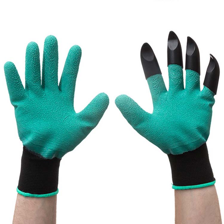 Gants de jardin avec des griffes