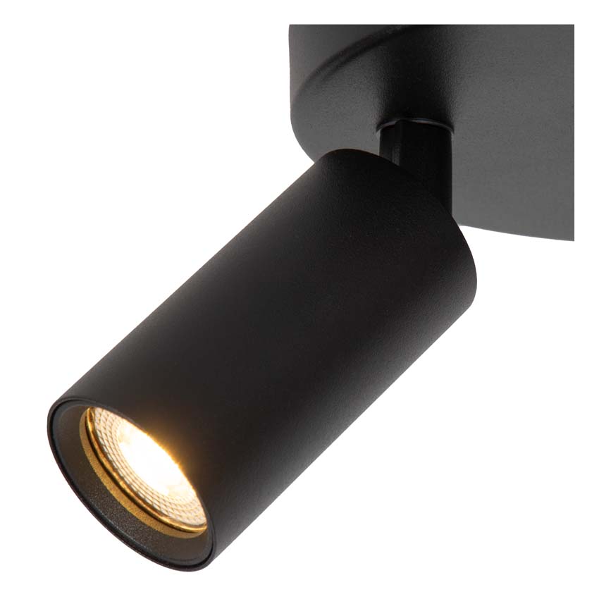 Lucide RITMO - Spot plafond - Ø 15 cm - 2xGU10 (MR11) - Noir