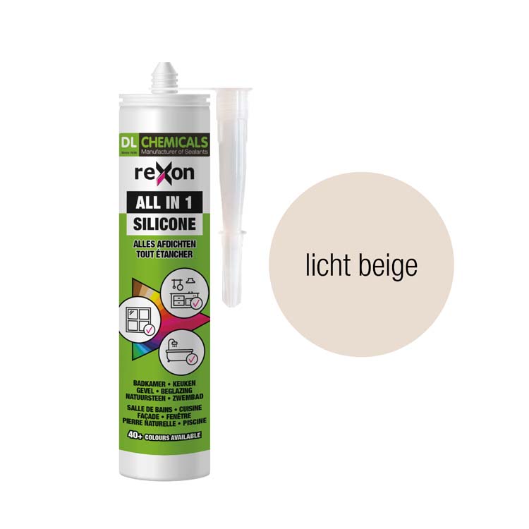 All-in 1 silicone 290ml licht beige