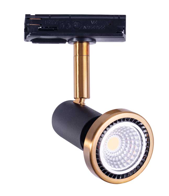 Lampe de plafond LED noir/bronze GU10 5W dimmable