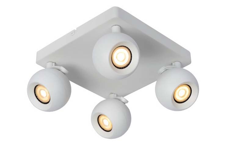 Spot plafond - 4xGU10 - Blanc