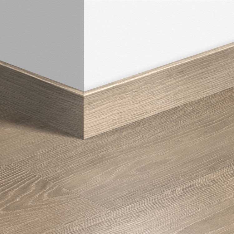 Plinthe parquet Quick-Step 14 x 77 x 2400 mm Chêne vieilli blanc