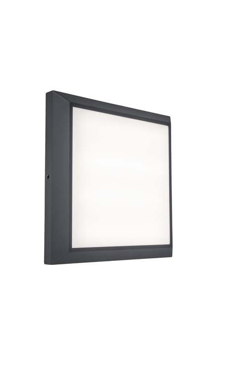 Buitenverl wand en plafond medium donkergrijs 4000K 1500LM 21.5W