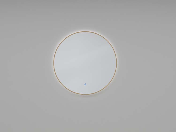Miroir Kira mat doré LED 1000 mm