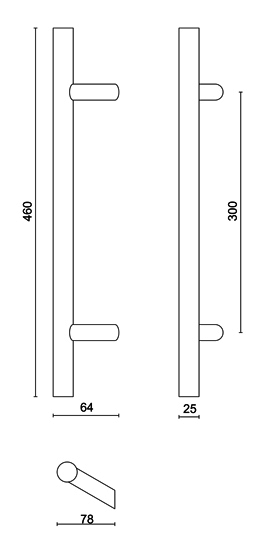 Deurtrekker ST 25/300/460 inox plus