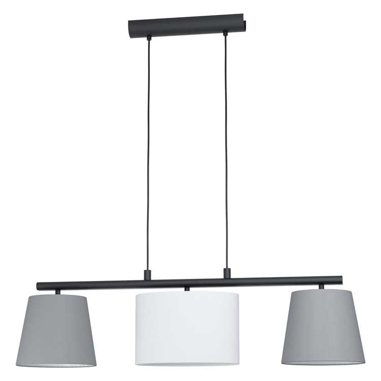 Eglo ALMEIDA 1 - Lampe suspension - E14 - 3X25W - Noir