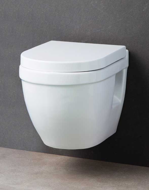 Hangtoilet Shark 1 rimless + toiletbril wit softclose