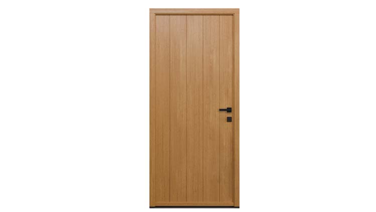 Porte extérieure meranti Duero verticale nature D SUR MESURE