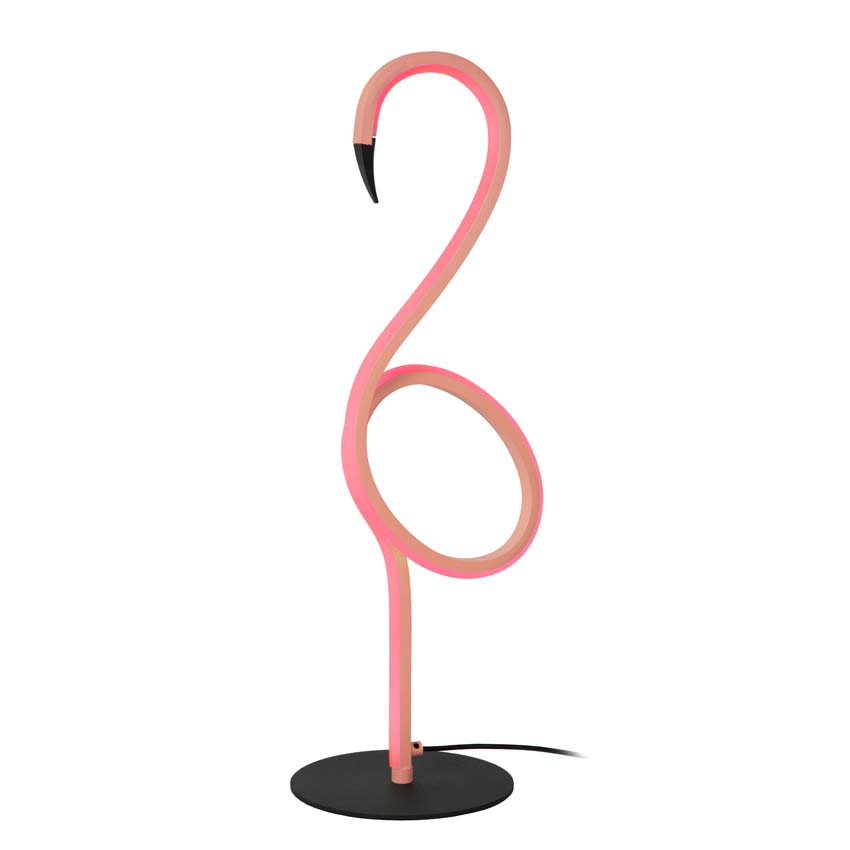 Lucide FLAMINGO - Lampe de table - LED Dim. - Rvb - Rose