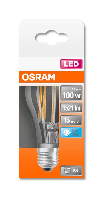 LED lamp retro classic 100 E27 10W koud wit filament